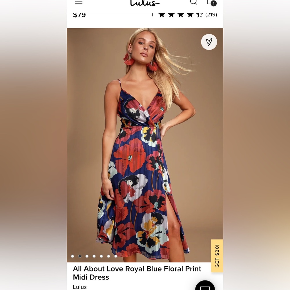 Lulus floral dress